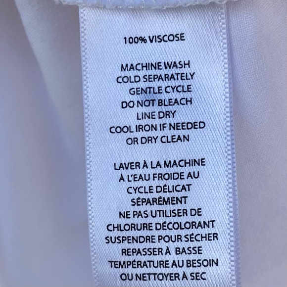 Beachlunchlounge viscose white long sleeve button down top - Picture 8 of 12